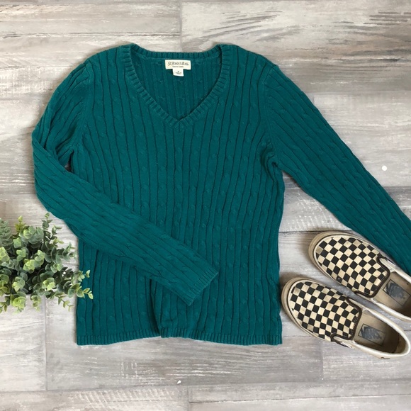 St. John's Bay Sweaters - 🔥5 for $25🔥 Green cable knit